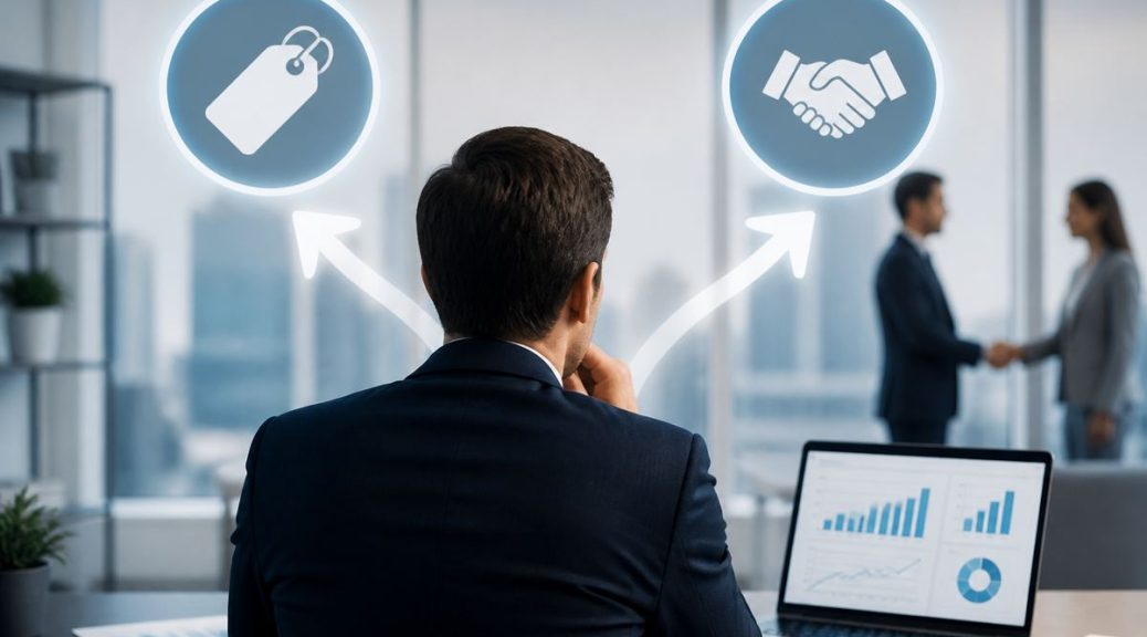 Profesional decidiendo entre white label SEO y un programa de partners o reseller